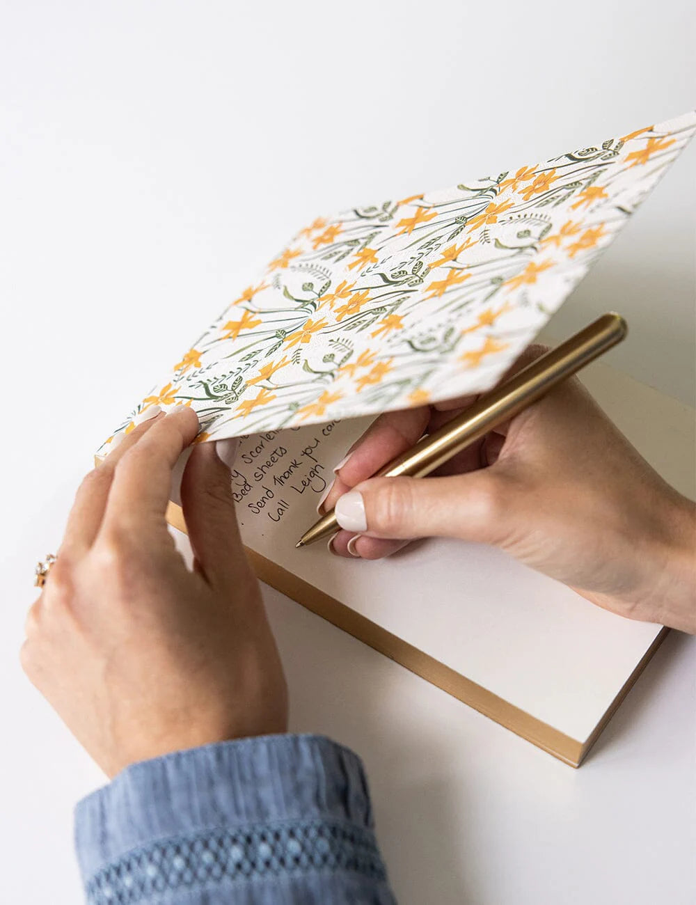 Bespoke Daffodil Notepad Jotter