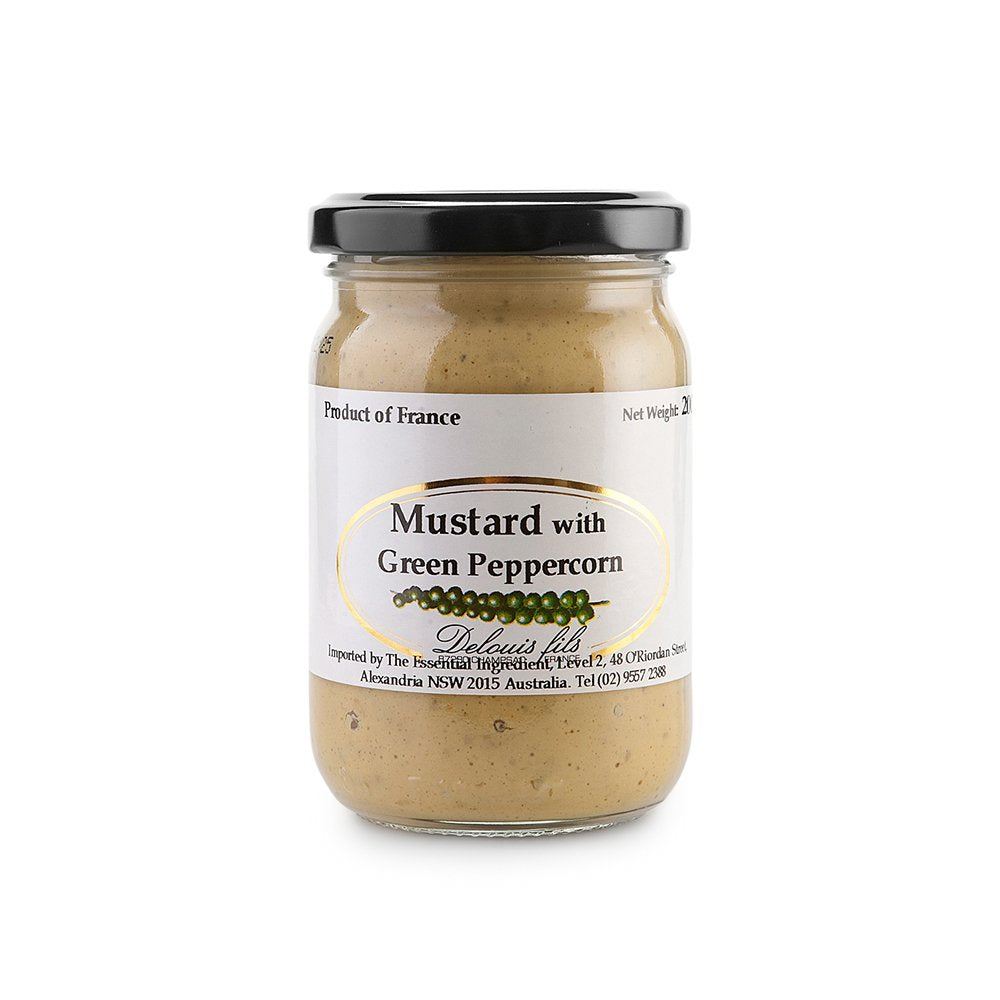 Delouis Mustard with Green Peppercorns 200gm