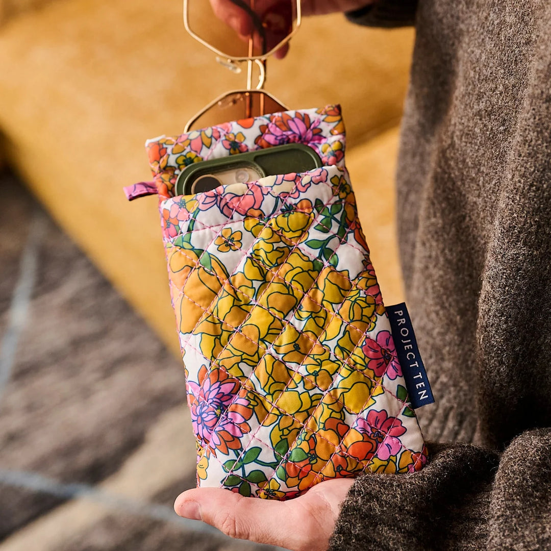 Double Glasses Case: Hydrangea
