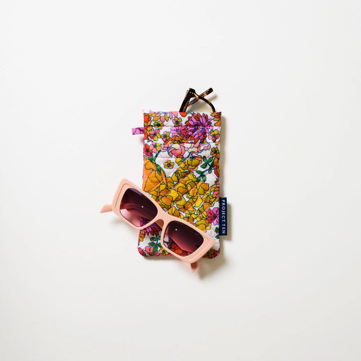 Double Glasses Case: Hydrangea