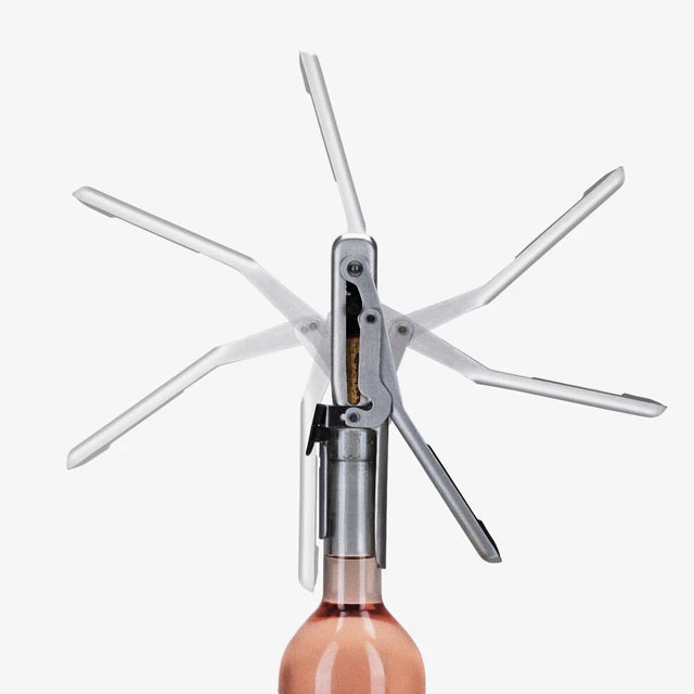 Wine bottle opener on a white background