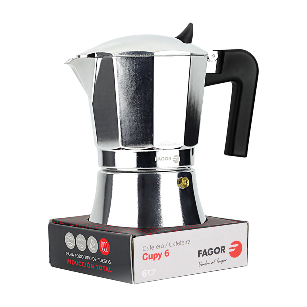 Fagor Aluminium Coffee Maker 6 Cup