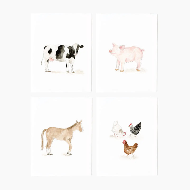 Farm Animals Assorted Notecards