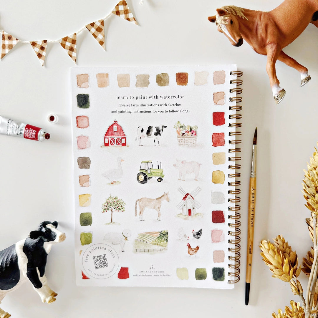 Farm Watercolour Workbook