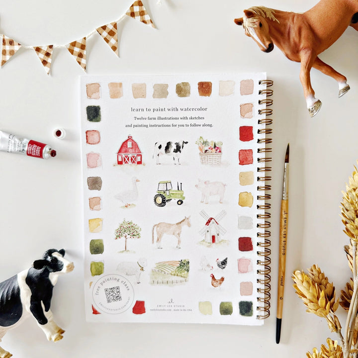 Farm Watercolour Workbook