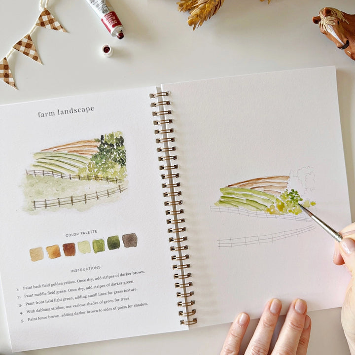 Farm Watercolour Workbook