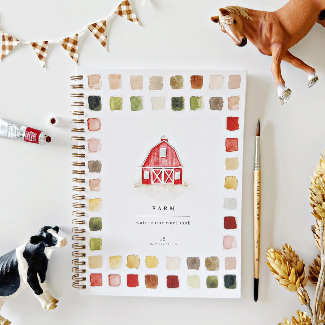 Farm Watercolour Workbook
