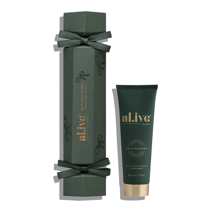 Green 'al ive' skincare product packaging with a tube and box on a white background