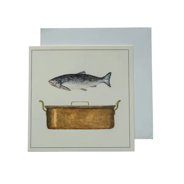 Greeting Card: Fish Kettle Illustration