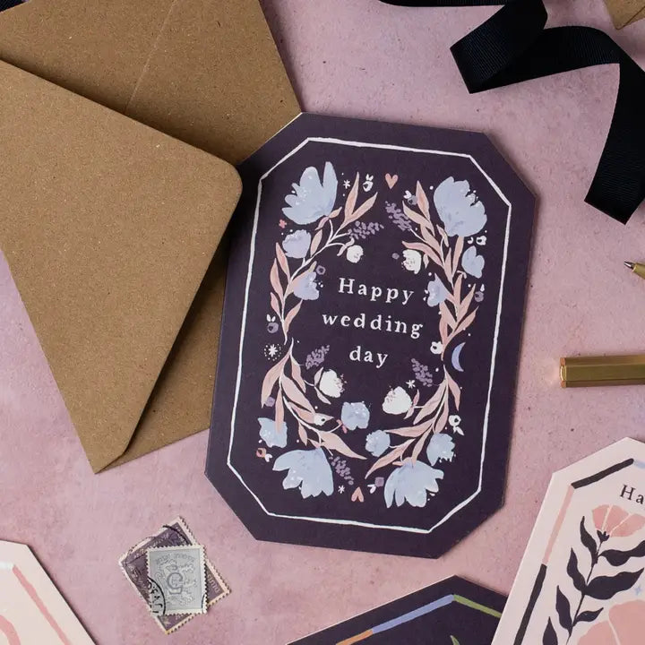 Floral Wedding Card