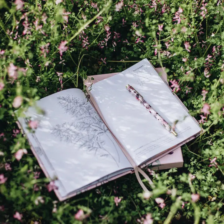 Flower Field in Pink Rollerball Pen