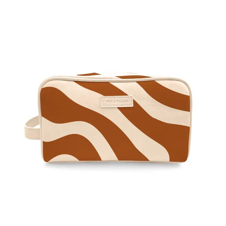 Toiletry Bag: Rust swirl