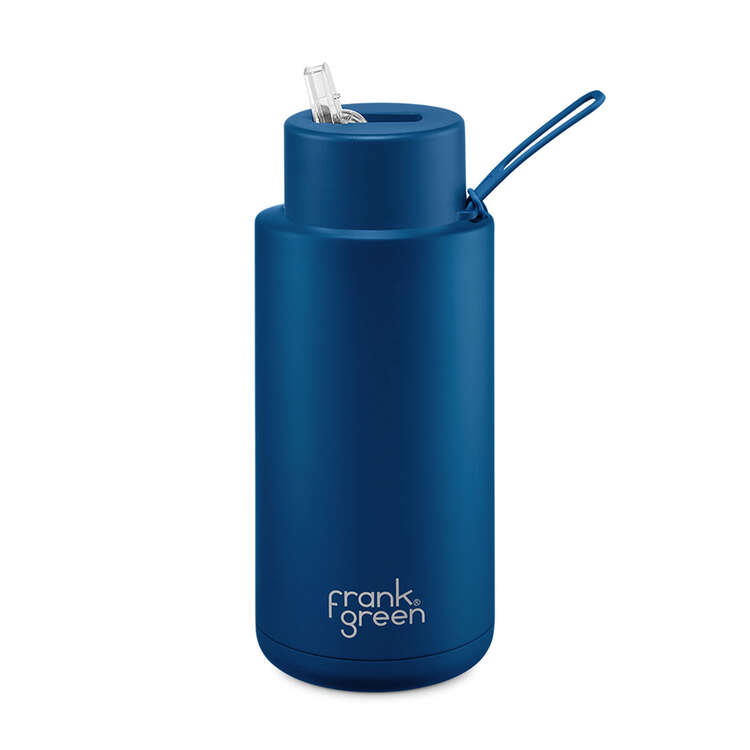 Frank Green Reusable Bottle 34oz/1L: Deep Ocean