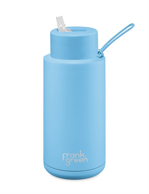 Frank Green Reusable Bottle 34oz/1L: Sky Blue