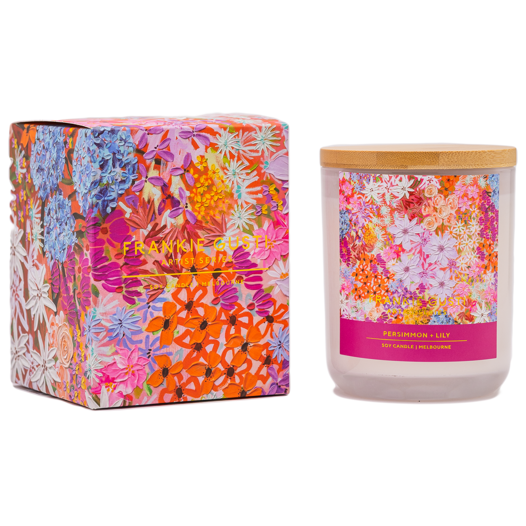 Frankie Gusti Candle: Persimmon & Lily