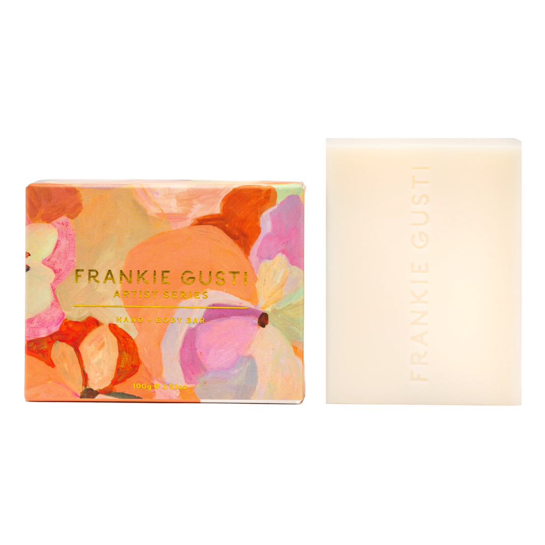 Frankie Gusti Hand + Body Bar: Sweet Peach & Lychee