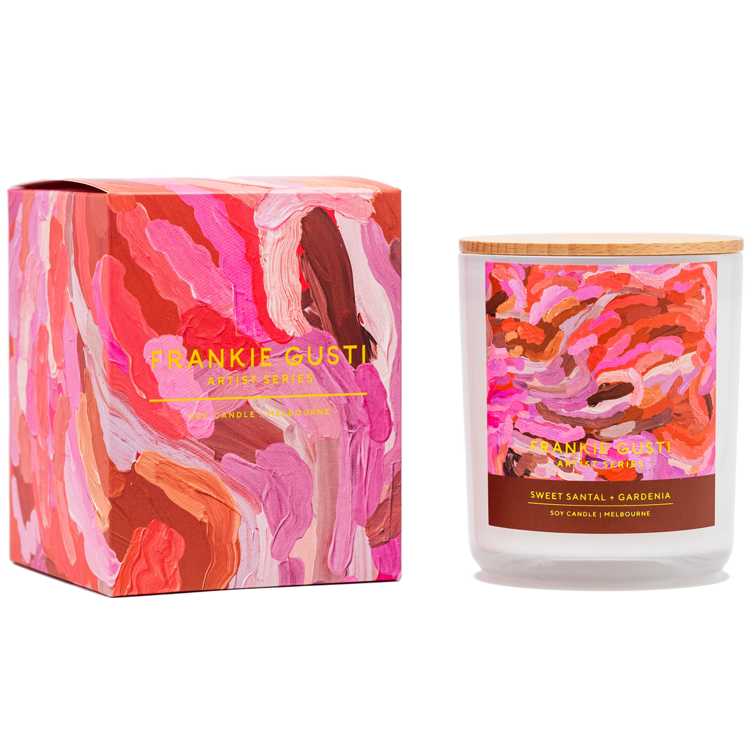 Frankie Gusti Candle: Sweet Santal & Gardenia