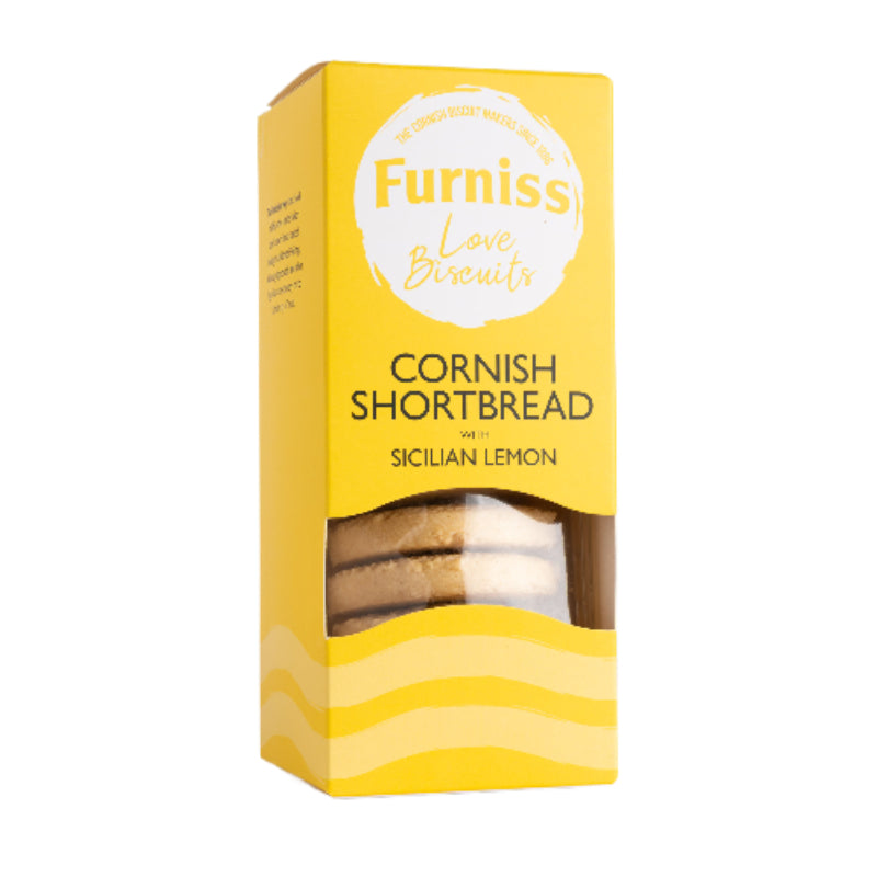 Furniss Cornish Shortbread with Sicilian Lemon packaging on a white background
