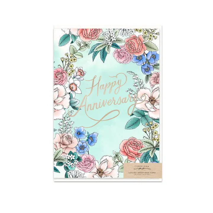 Garden Anniversary Greeting Card