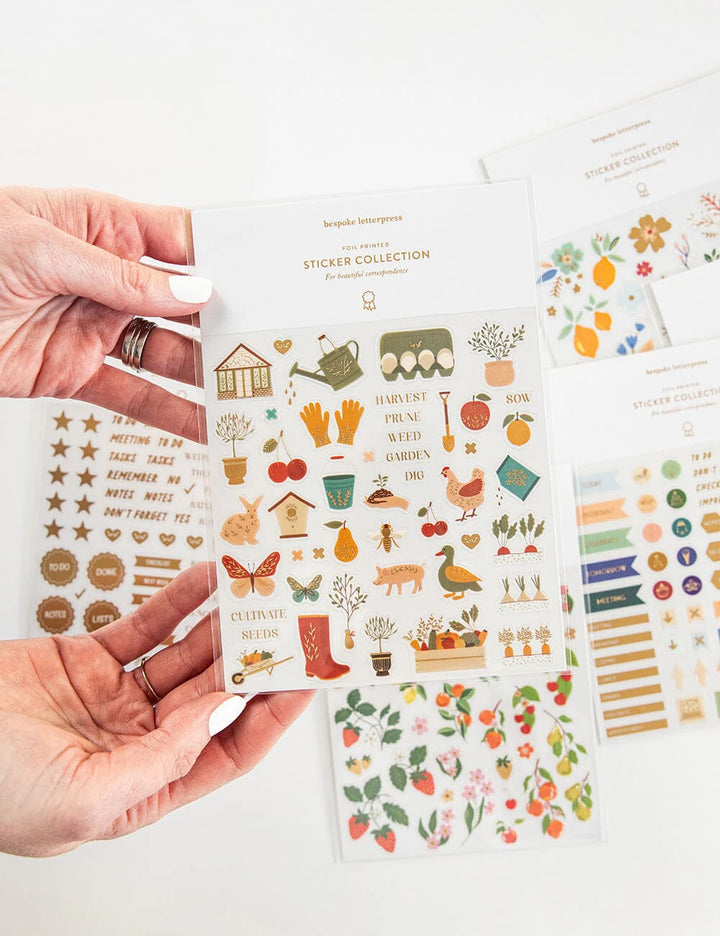 Bespoke Gardening Sticker Sheet