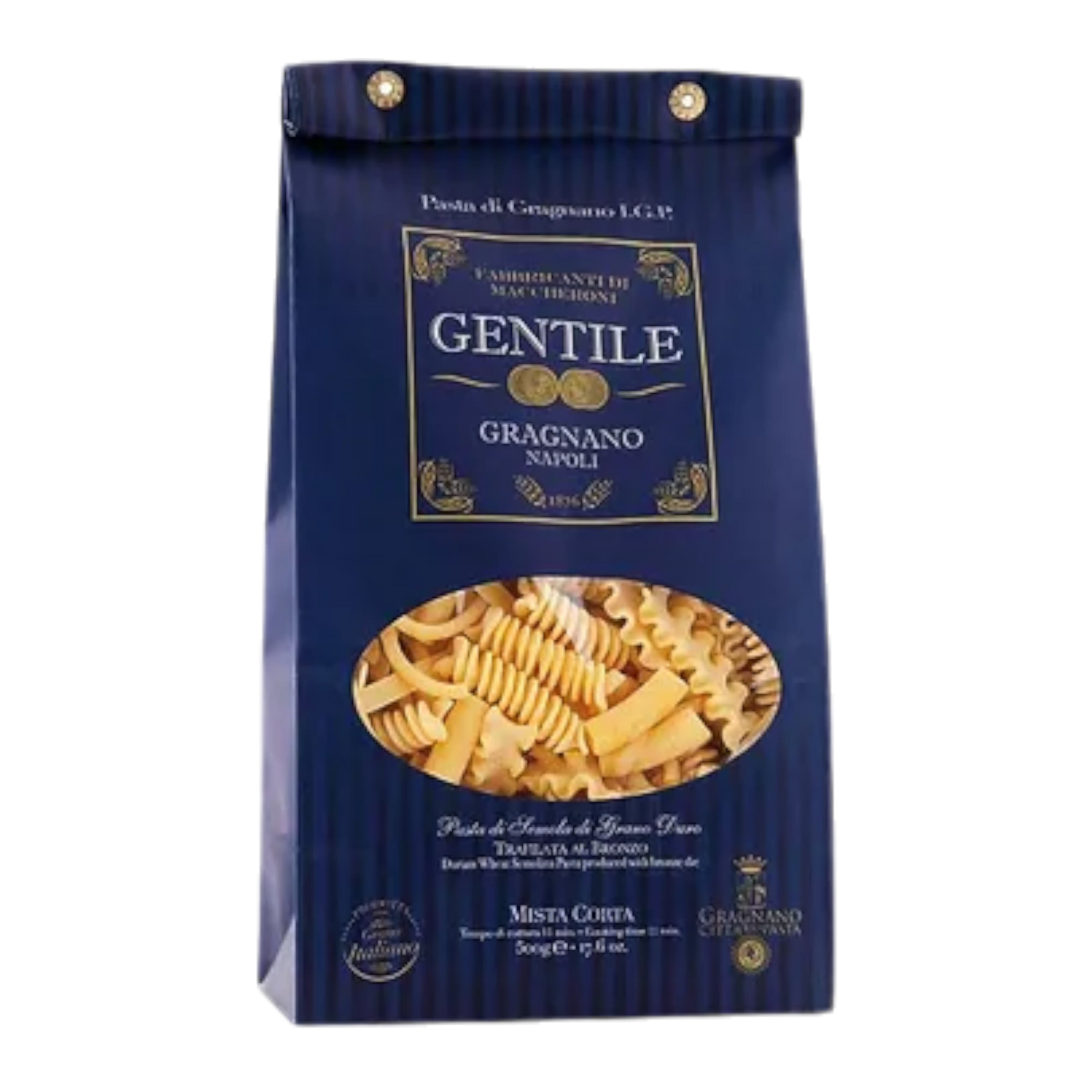 Gentile Mista Corta Pasta in blue packaging