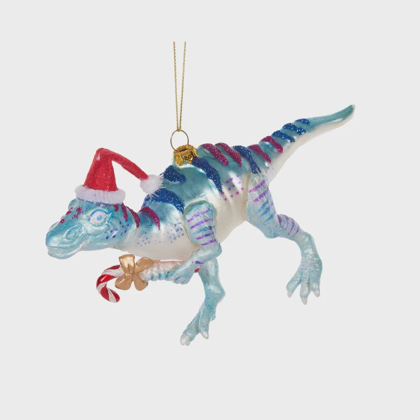 Blue Dinosaur Ornament