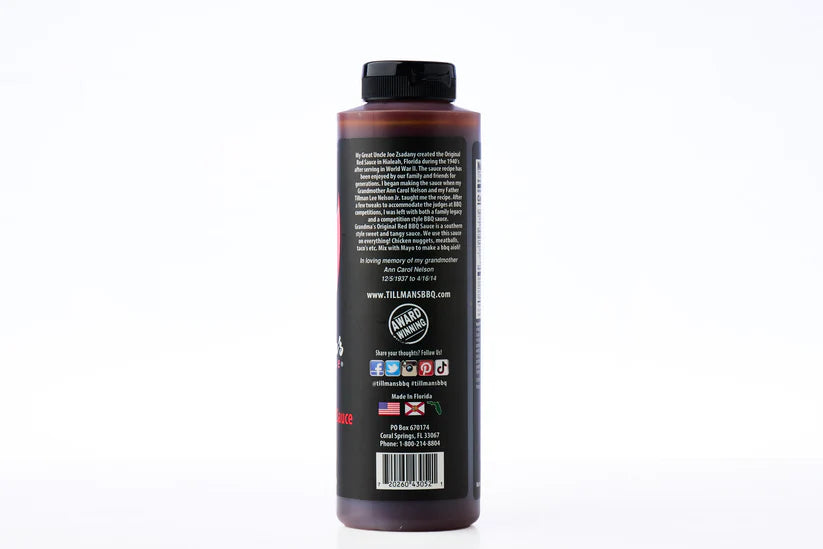 Bottle with a label on a white background