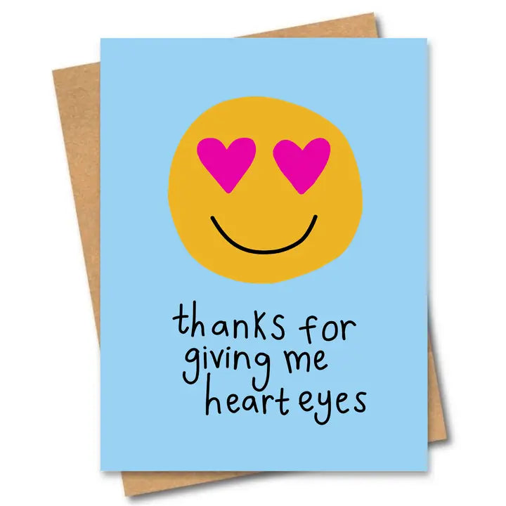 Greeting Card: Heart Eyes
