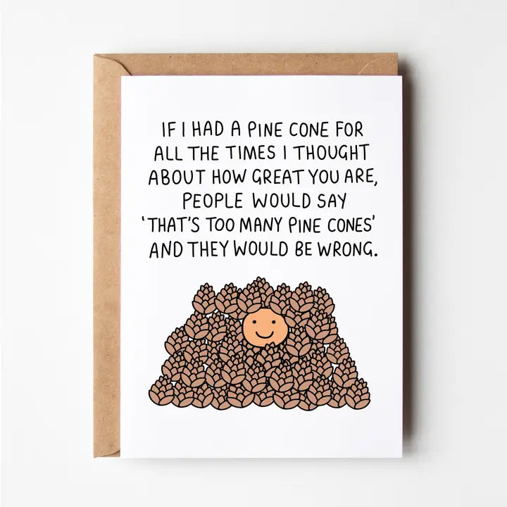 Greeting Card: Pine Cones