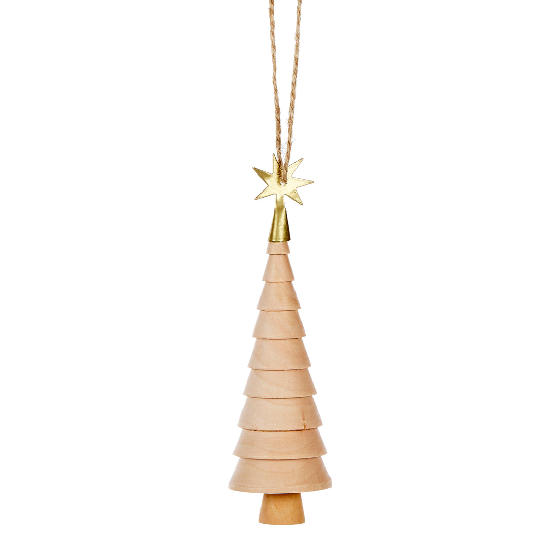 Hanging Wooden Tree Ornament