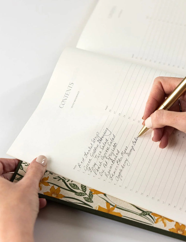 Bespoke Green Heirloom Recipe Book Journal