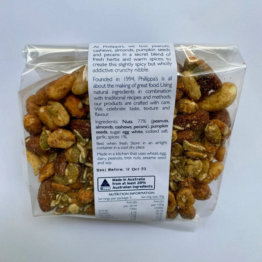 Phillippa's Herbed Spice Nuts 150gm