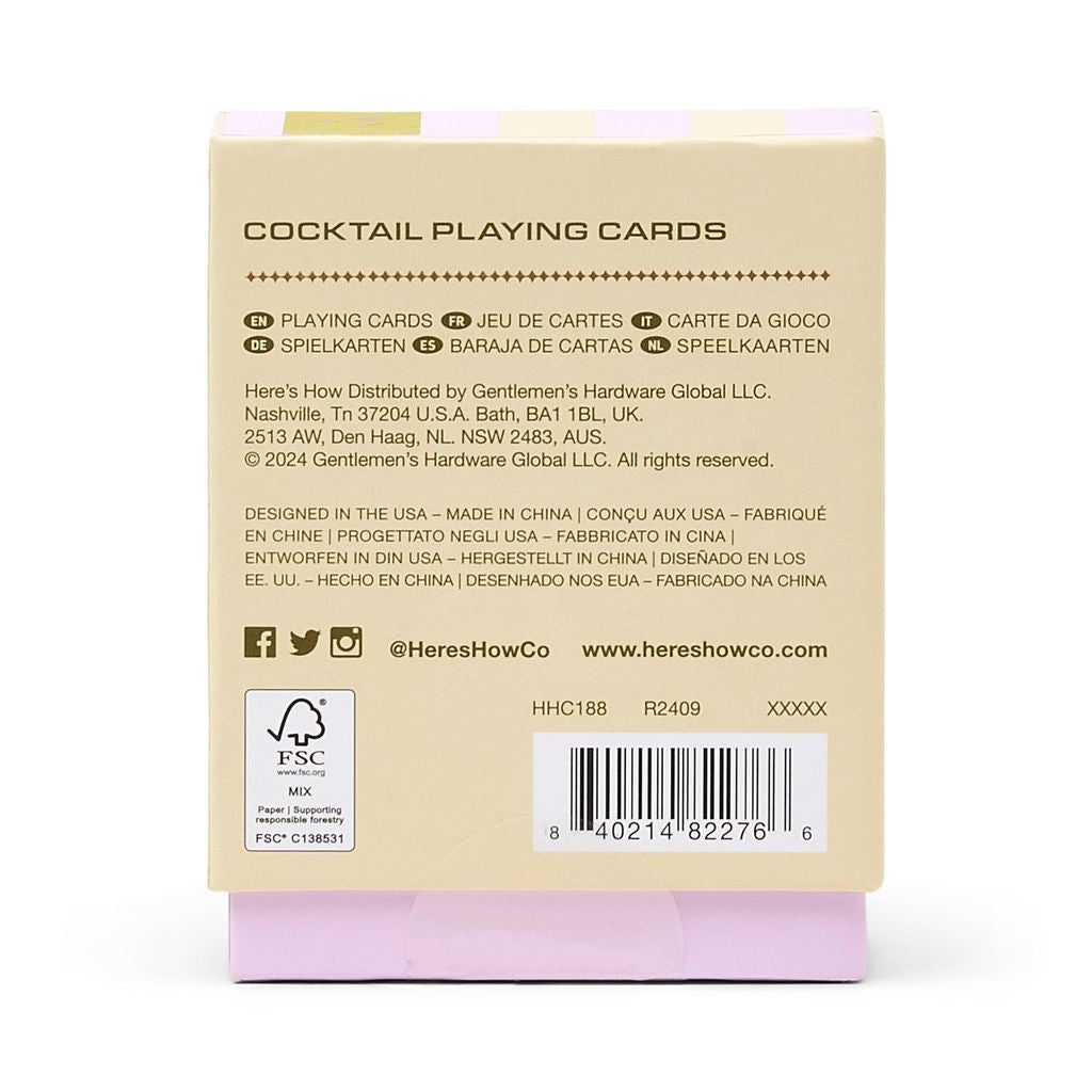 Cocktail Playing Cards