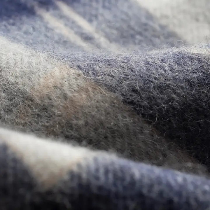 Close-up of gray and black fabric texture