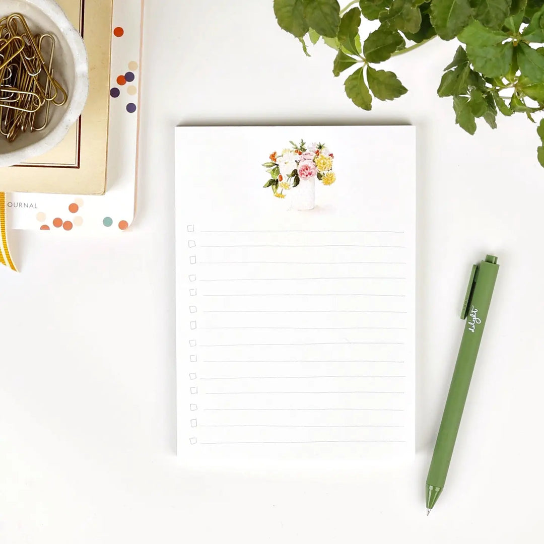 Hobnail Bouquet Checklist Notepad