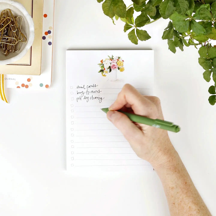 Hobnail Bouquet Checklist Notepad