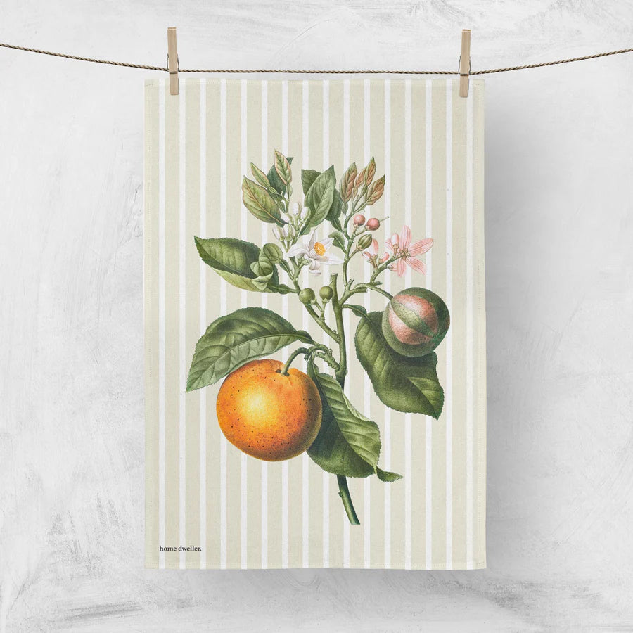 Orange Tea Towel