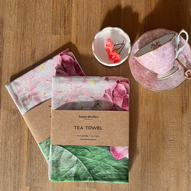 Hydrangea Tea Towel