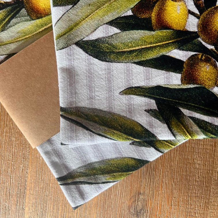 Olive Branch Tea Towel