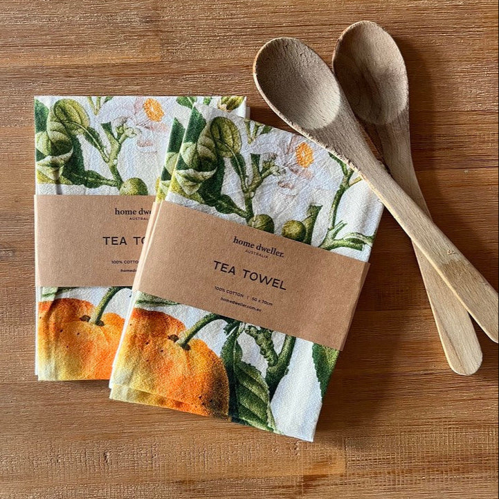 Orange Tea Towel
