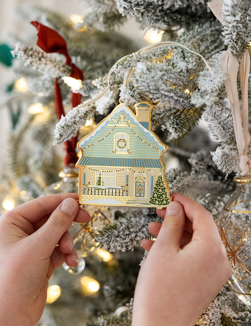 Bespoke House Enamel Ornament