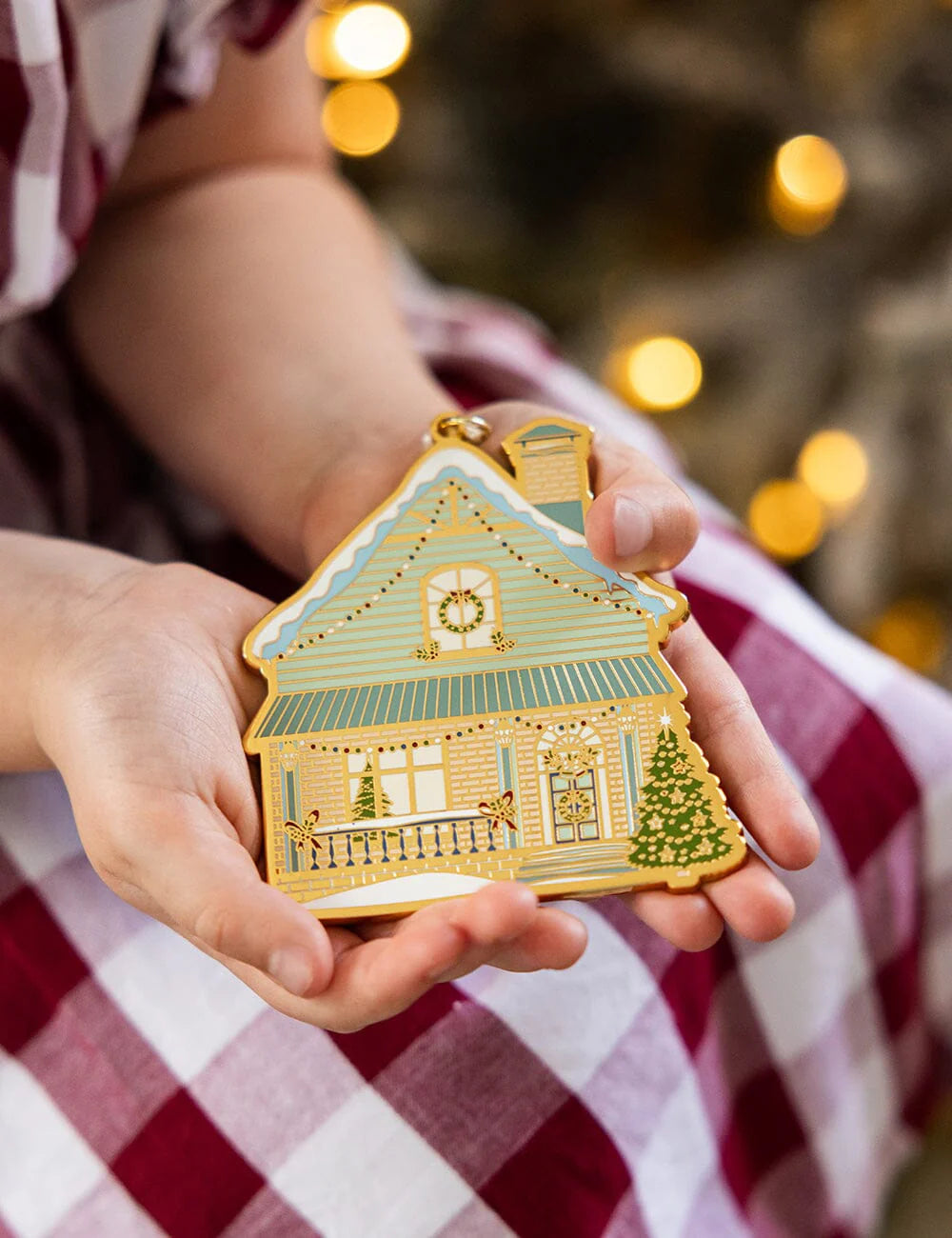 Bespoke House Enamel Ornament