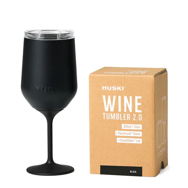 Huski Wine Tumbler 2.0: Black