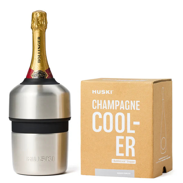 Huski Champagne Cooler: Brushed Stainless