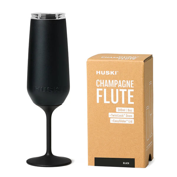 Huski Champagne Flute: Black