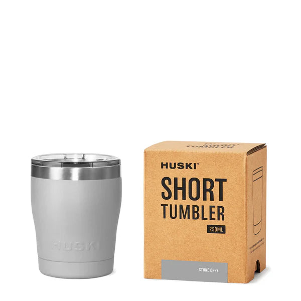 Huski Short Tumbler: Stone Grey