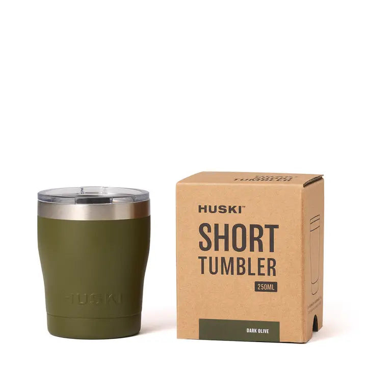 Huski Short Tumbler: Dark Olive