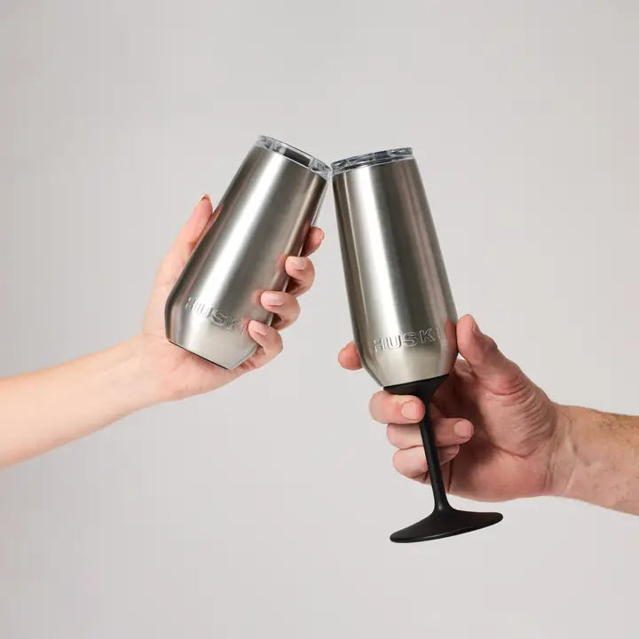 Huski Champagne Flute: Dark Olive