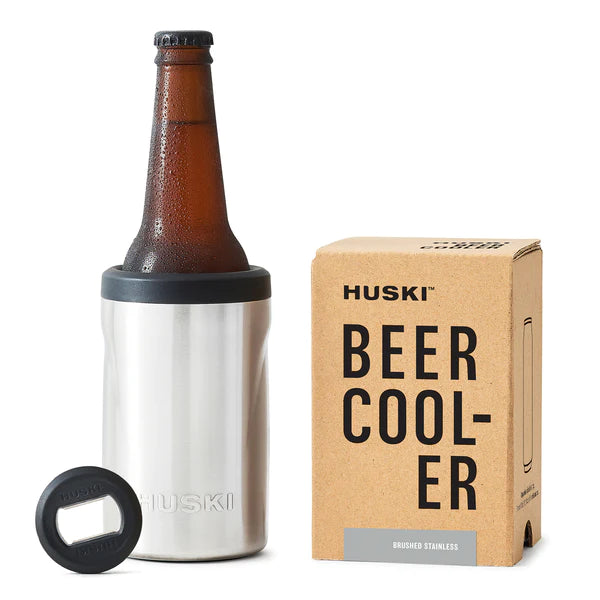 Huski Beer Cooler: Brushed Stainless