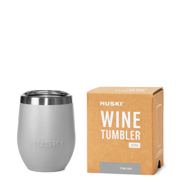 Huski Wine Tumbler: Stone Grey